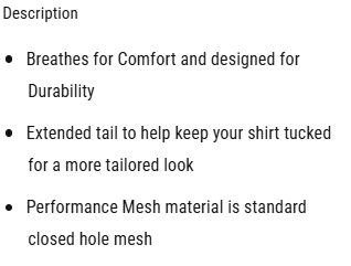 BKS201 Smitty Performance 3" Side Panel V-Neck Shirt